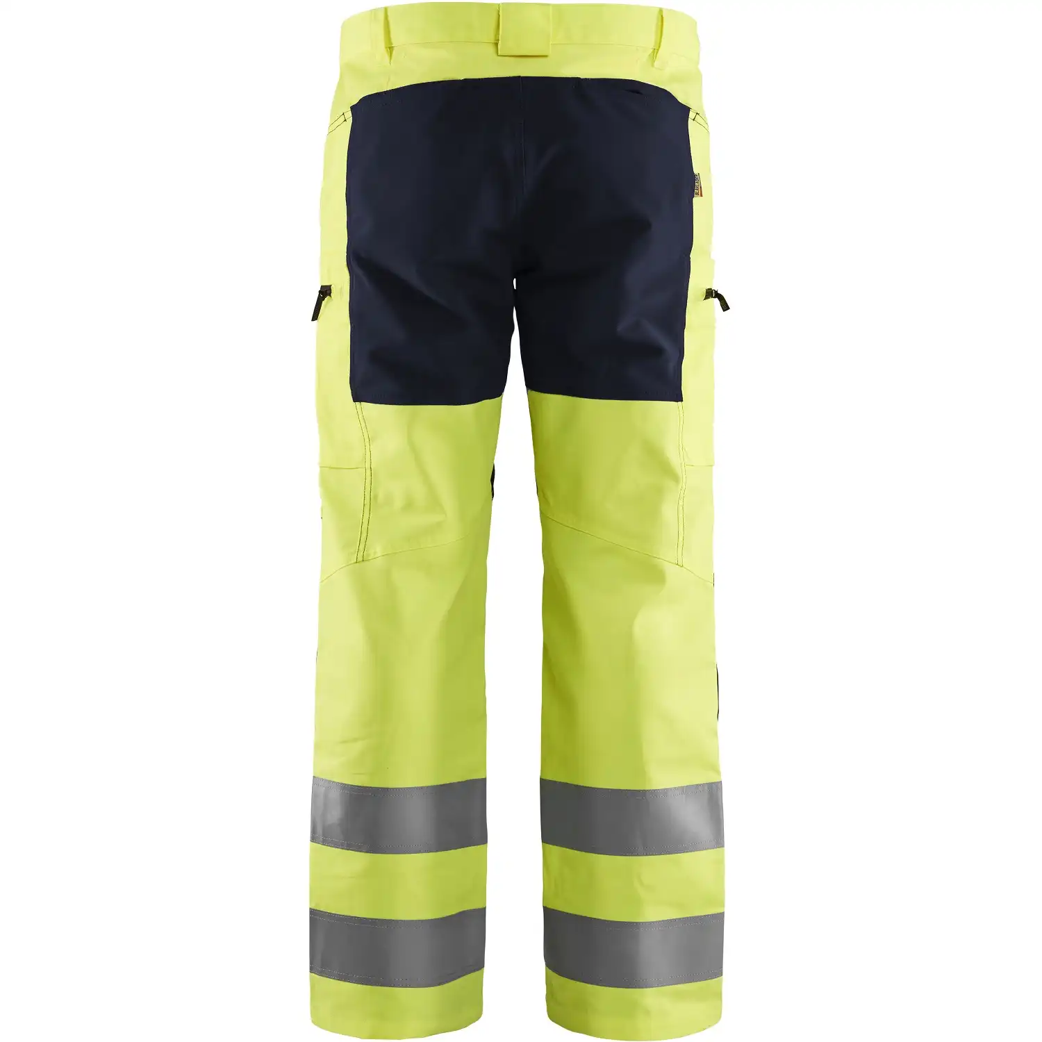 Warnschutz Stretch Bundhose "1585" in gelb/schwarz, D124 - Thumbnail 2