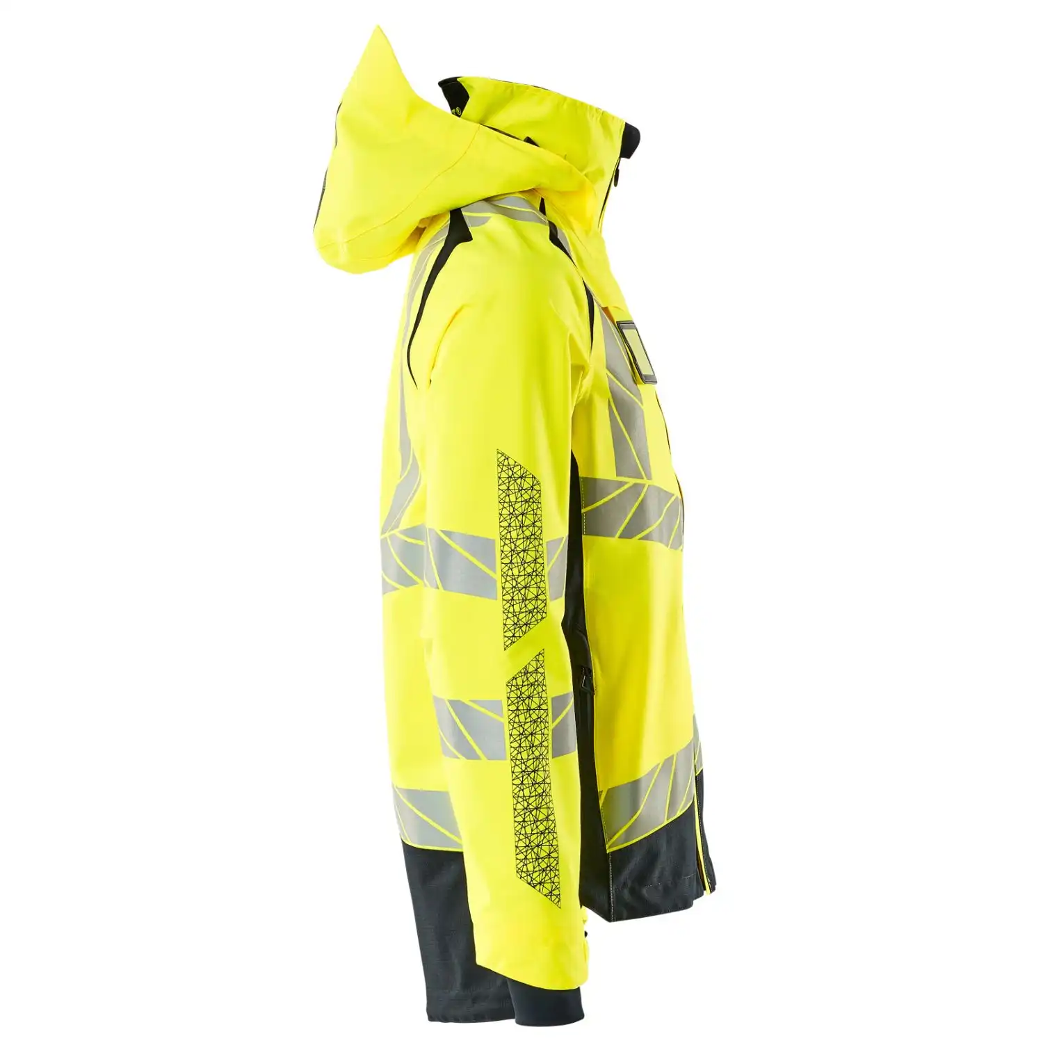 Warnschutz Regenjacke zweifarbig "ACCELERATE SAFE" in gelb/schwarzblau, XXL - Thumbnail 4