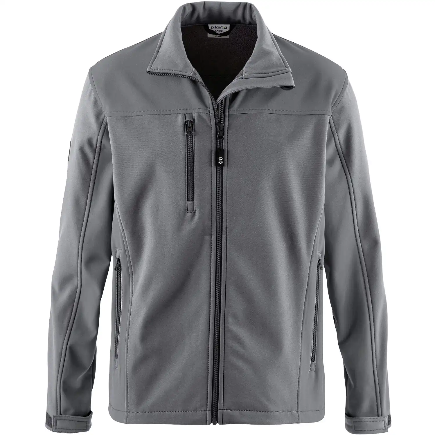 Softshelljacke "BASIC" in grau, L - Thumbnail 1