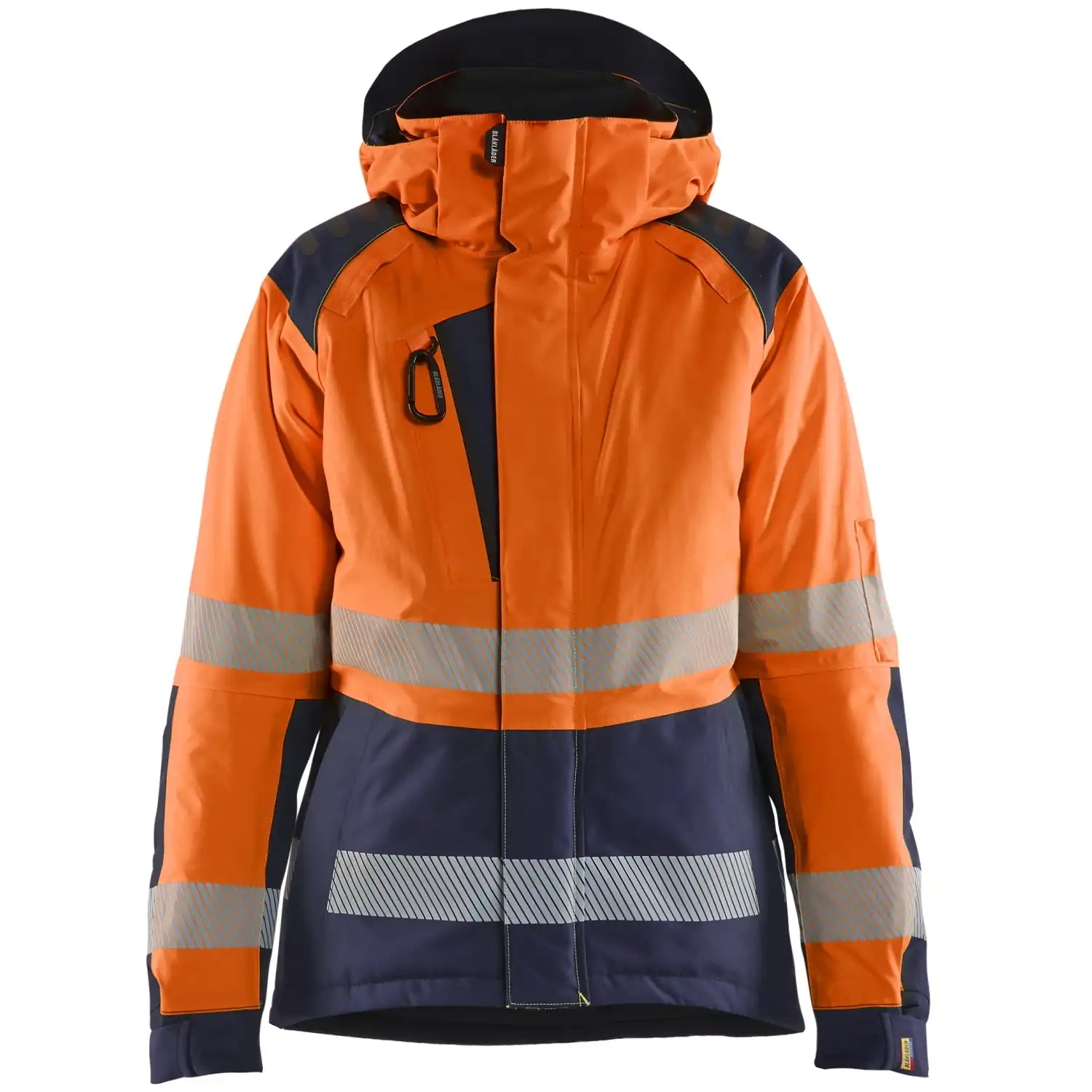 Damen Warnschutz Winterjacke Kl 2 "4456" in orange/marine, 3XL - Thumbnail 1