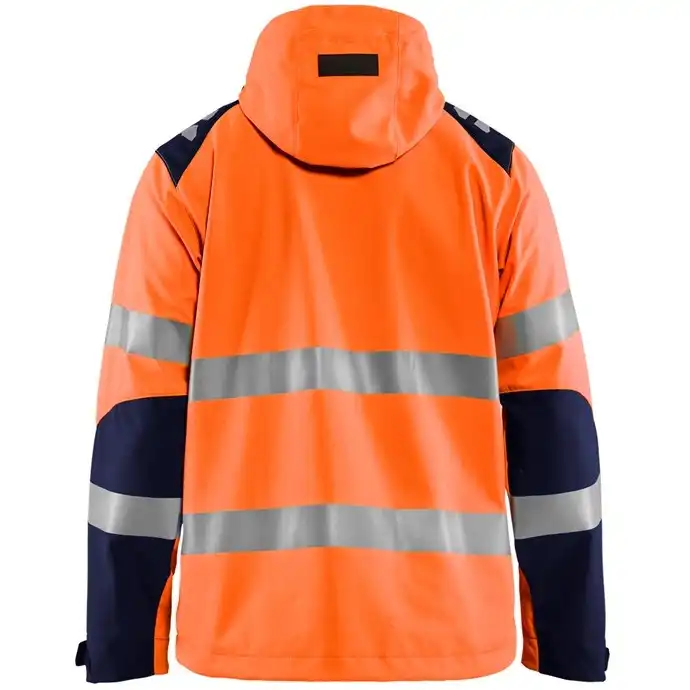 Warnschutz Softshelljacke "4491" in orange/marine, M - Thumbnail 2