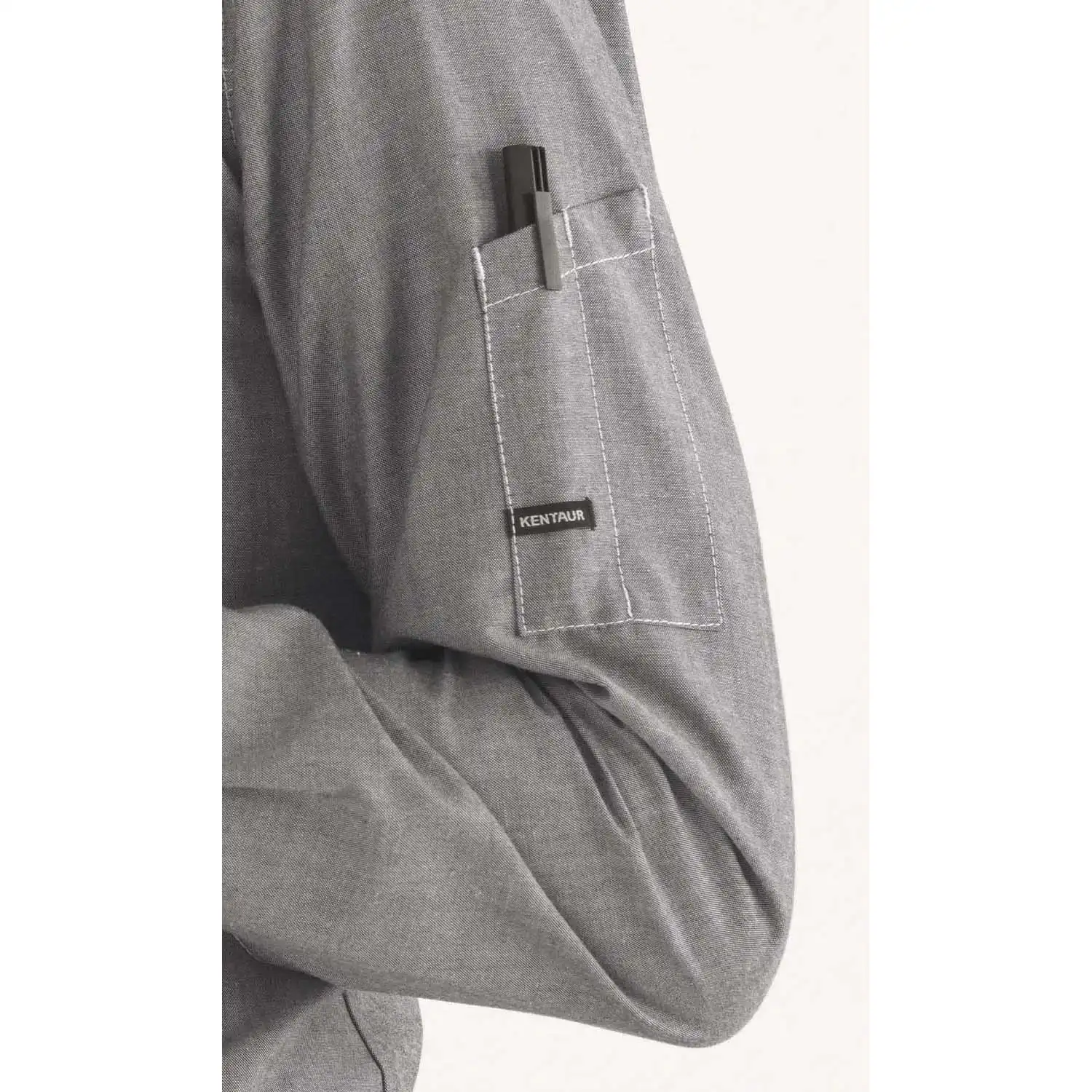 Kochhemd "25204" in grau, 7XL - Thumbnail 4