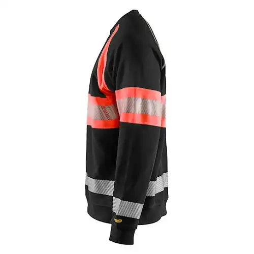 Warnschutz Pullover "3359" in schwarz/rot, 3XL - Thumbnail 3