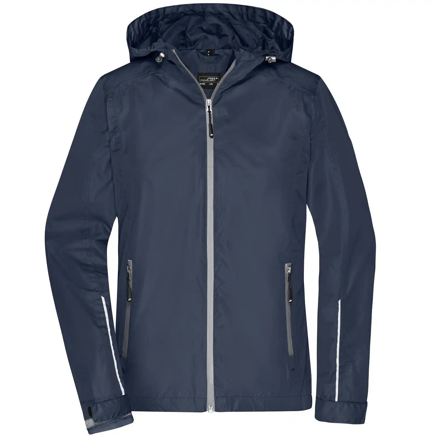 3-in-1 Damenjacke "JN1153" in navy/silver, L - Thumbnail 2
