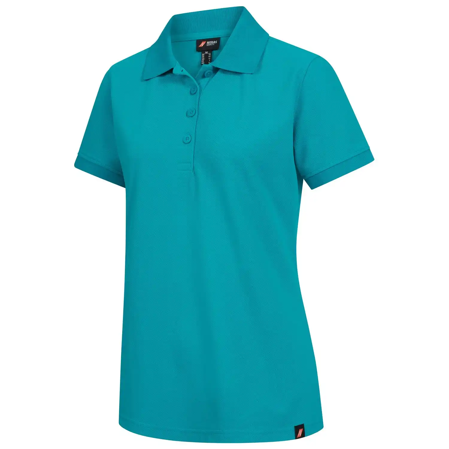 Damen Poloshirt MOTION TEX PLUS in türkis, 3XL - Thumbnail 1