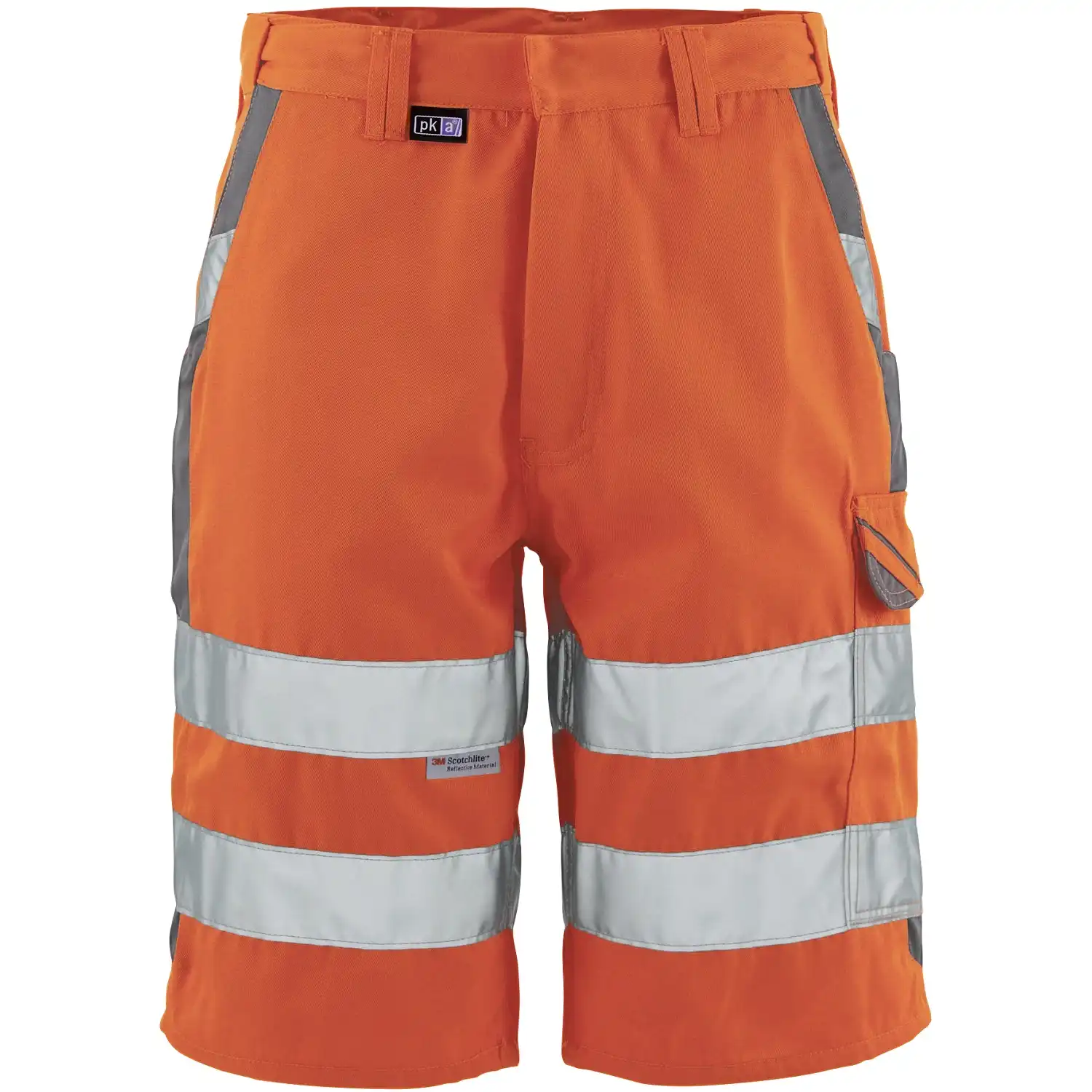 Warnschutz Shorts "WASH" in orange/grau, 52 - Bild 1