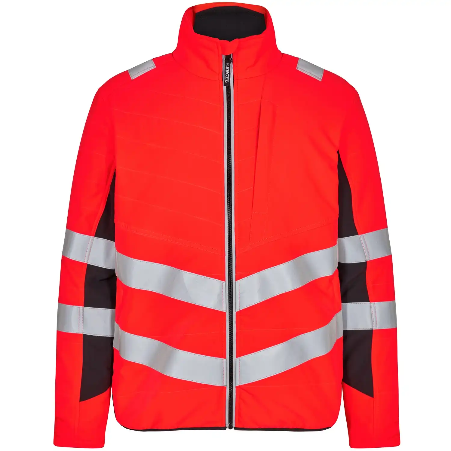 Warnschutz Steppjacke "1159-158" Safety in rot/schwarz, S - Bild 1