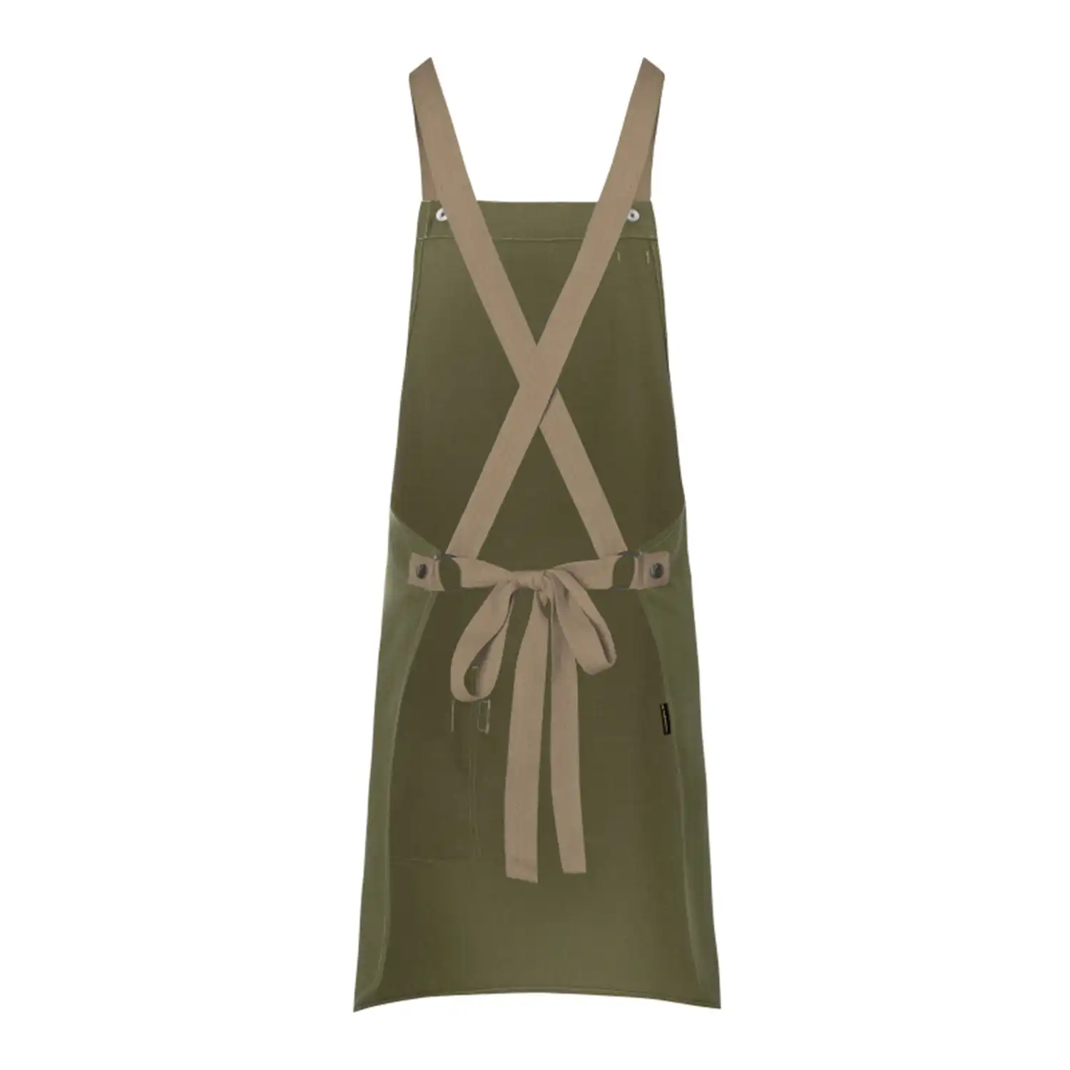 Latzschürze Urban-Look "LS 38" in moosgrün - Thumbnail 2