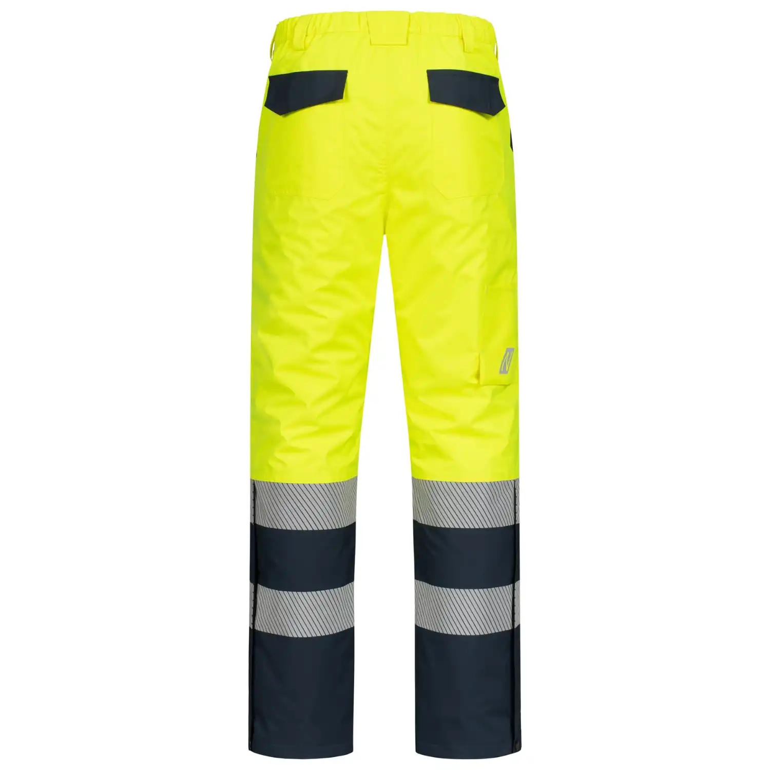 Warnschutz Winterhose "7580" - NITRAS® in gelb/marine, L - Thumbnail 2