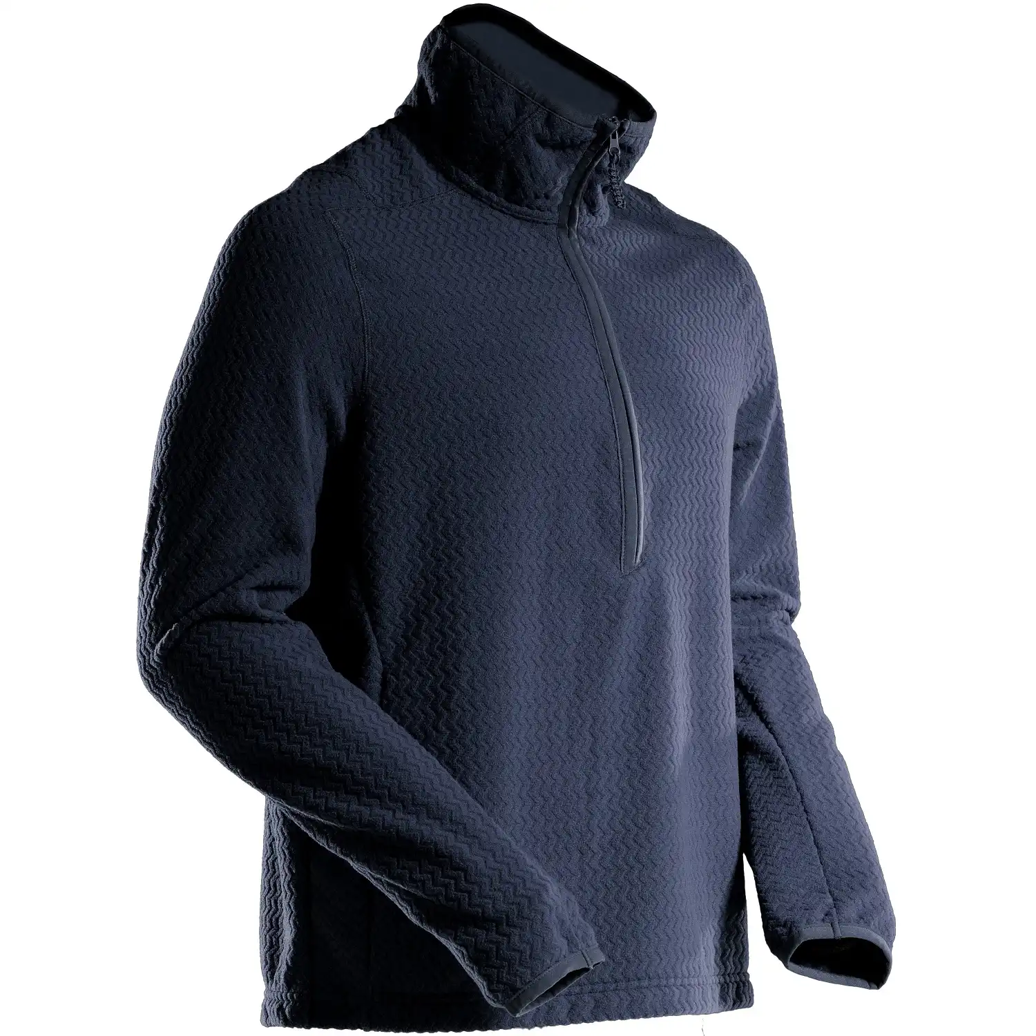 Microfleece Zip-Sweatshirt "22703-639" in schwarzblau, XXL - Bild 1