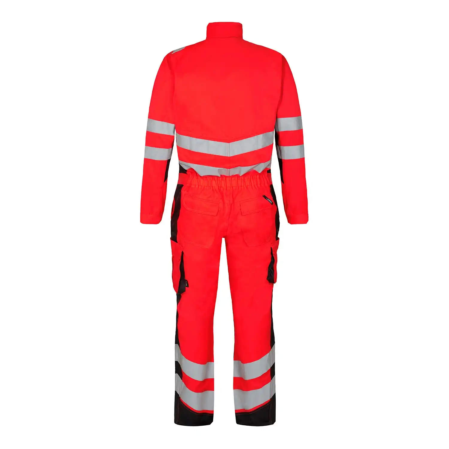 Warnschutz Overall "4545-319" Safety Kl. 3 in rot/schwarz, L - Thumbnail 2