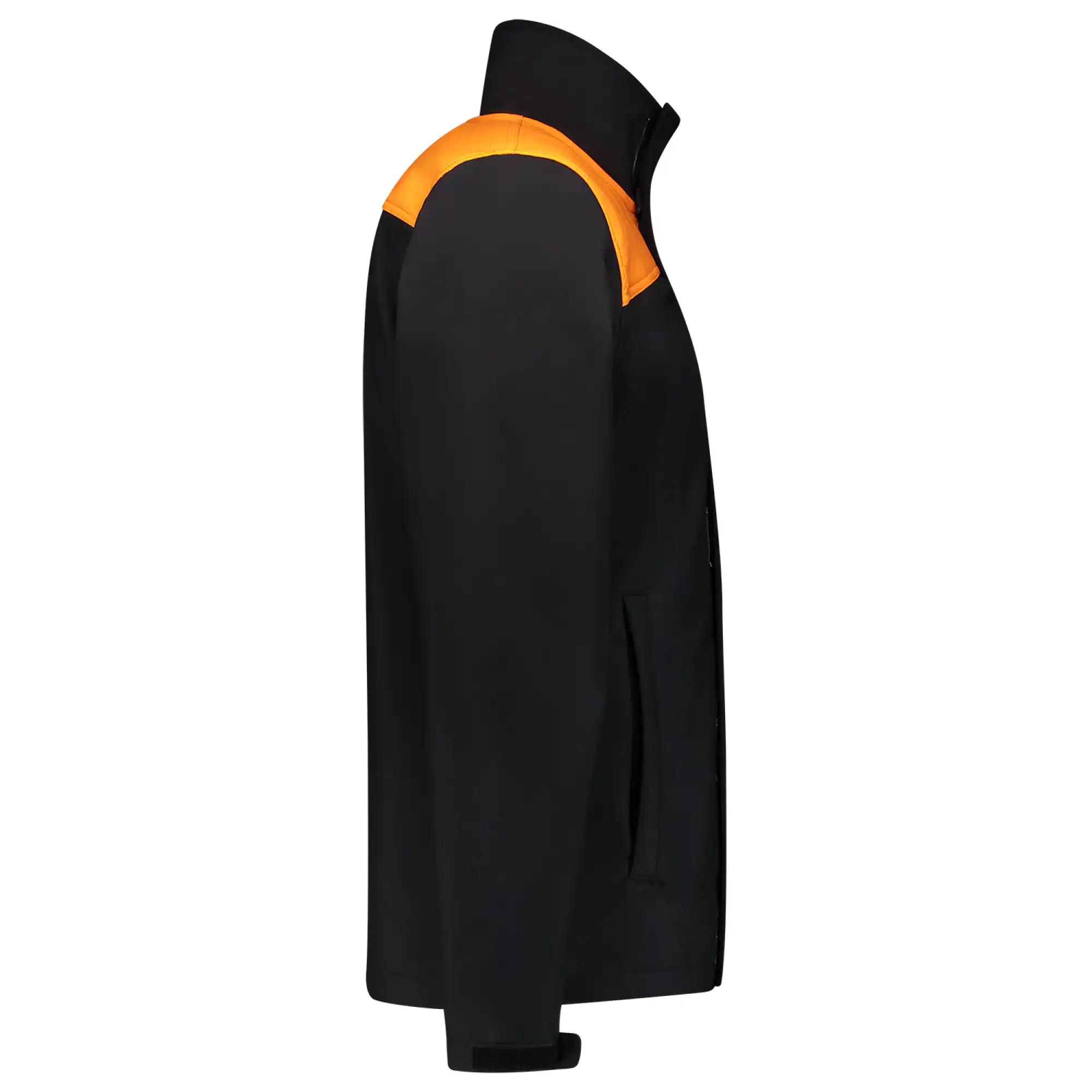 Softshelljacke Bicolor "402021" Workwear in black/orange, 4XL - Thumbnail 4