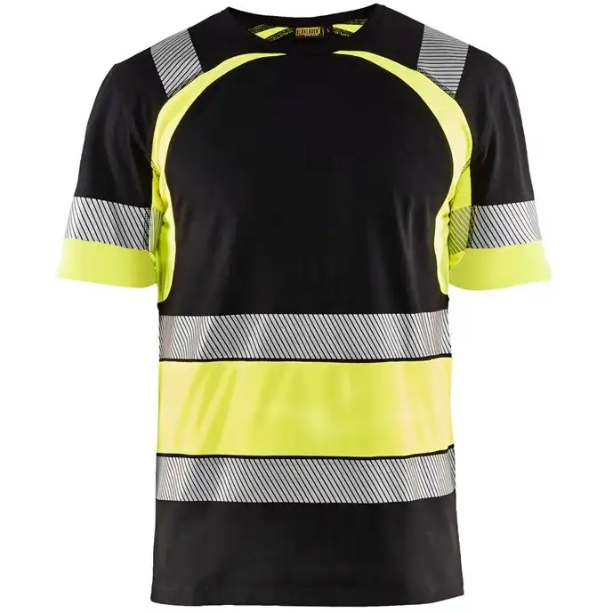 Warnschutz T-Shirt "3421" in schwarz/gelb, XXL - Thumbnail 1