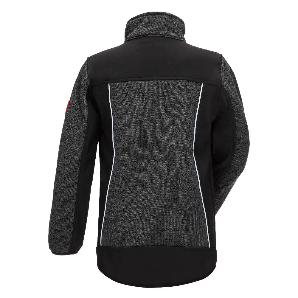 Kinder Strick-Softshelljacke "MOTION TEX KIDS" in schwarz, 110/116 - Thumbnail 2