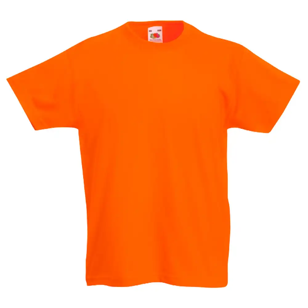 Kinder T-Shirt "F140K" 100% Baumwolle Valueweight in Orange, 104 - Bild 1
