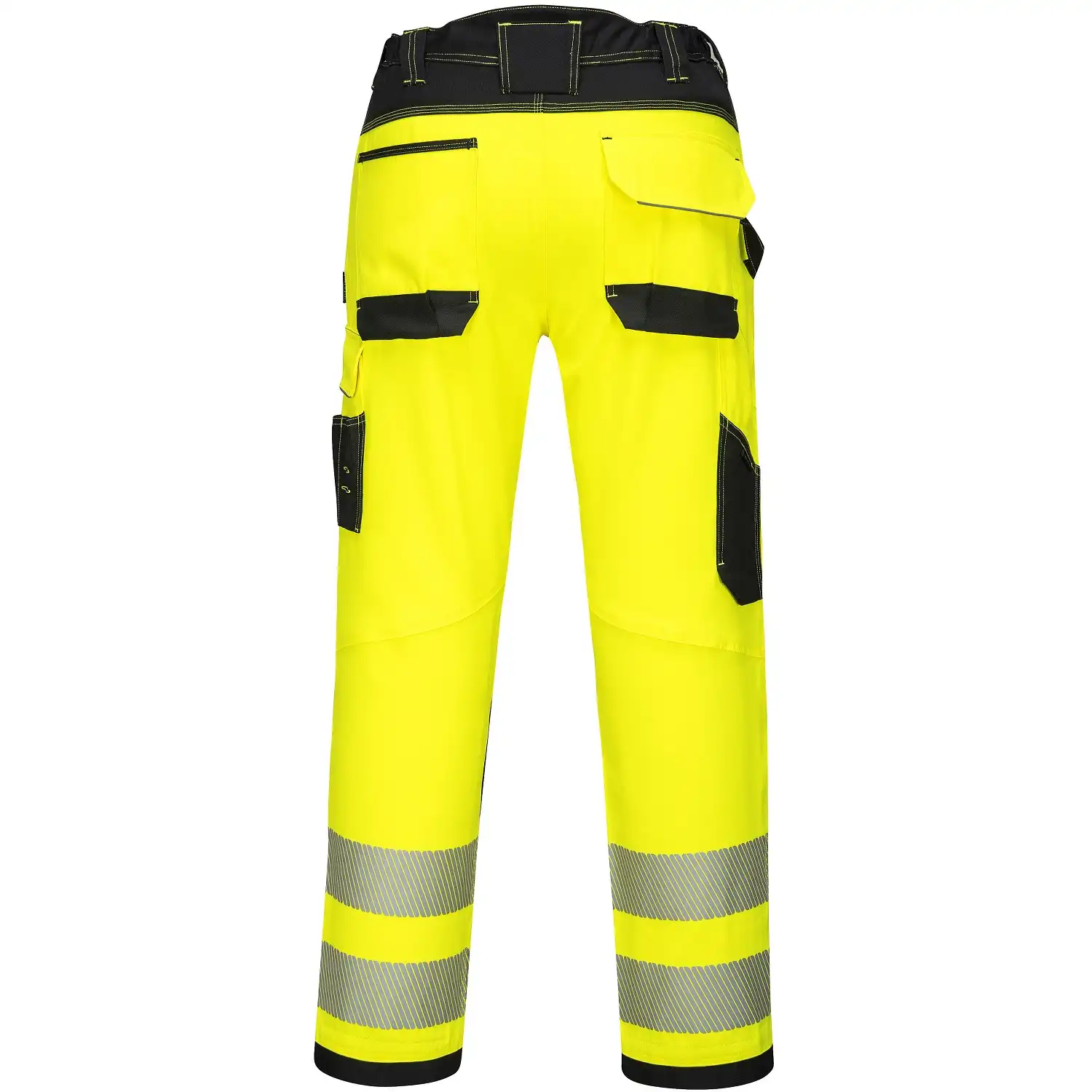 Warnschutz Bundhose "PW340" PW3 in gelb/schwarz, 32 (EU 48) - Thumbnail 2