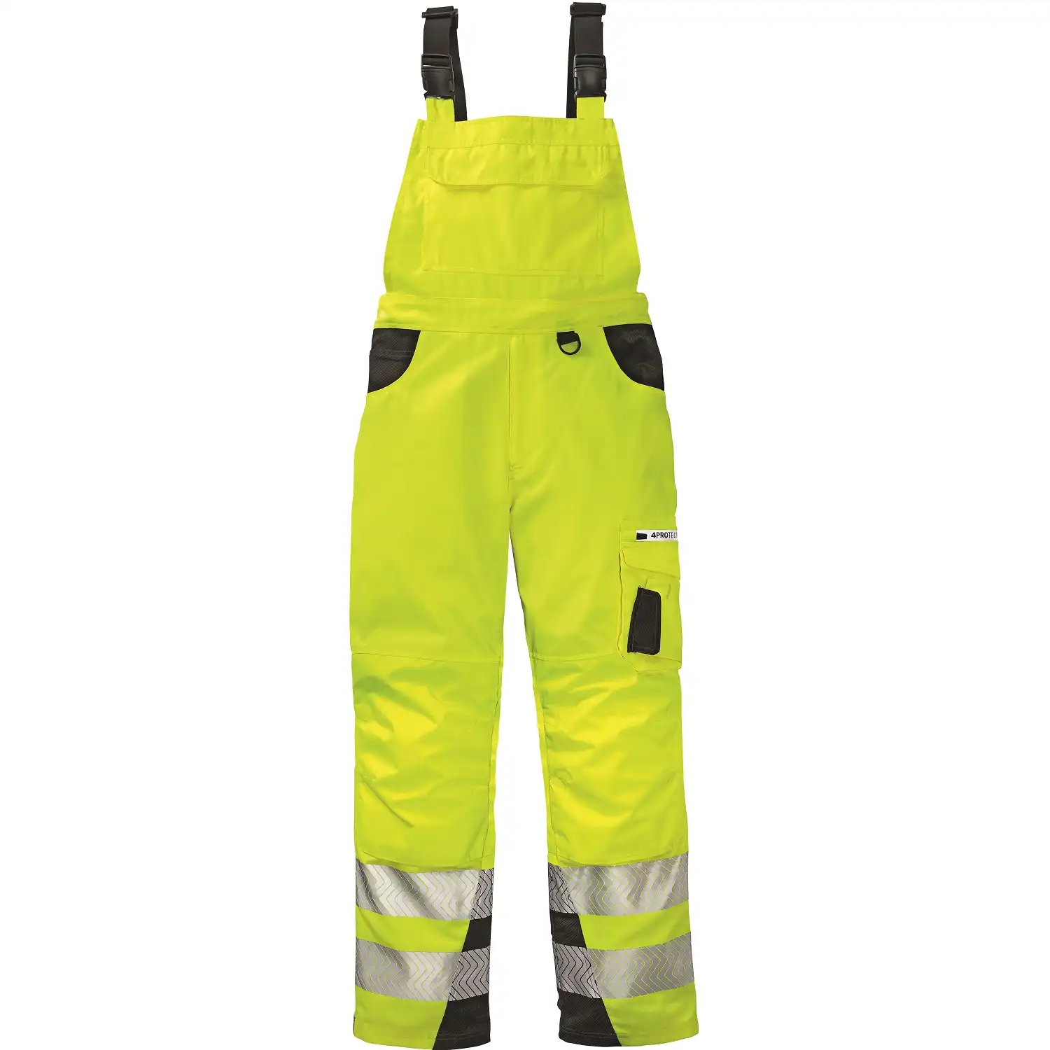 Warnschutz Latzhose "ALABAMA" in gelb/grau, 56 - Bild 1