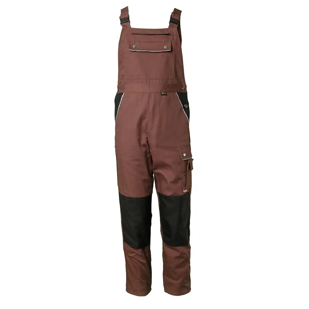 Latzhose "CANVAS 320" Cordura®-Besatz in braun/schwarz, 42 - Bild 1