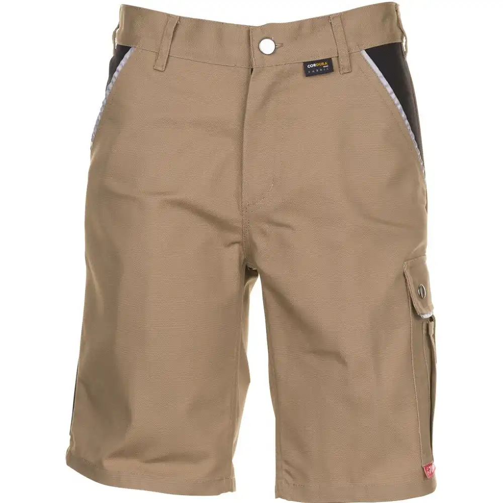 Shorts "CANVAS 320" in khaki/Schwarz, L - Bild 1