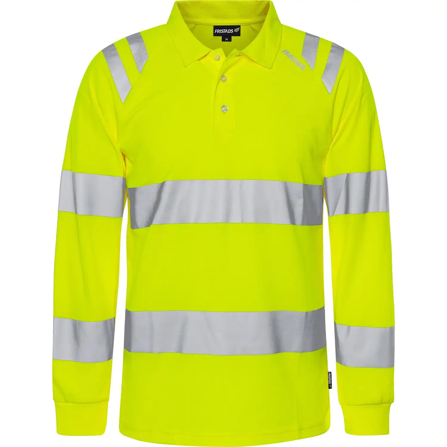 Warnschutz Poloshirt langarm "7864 GPST" in gelb, L - Thumbnail 1
