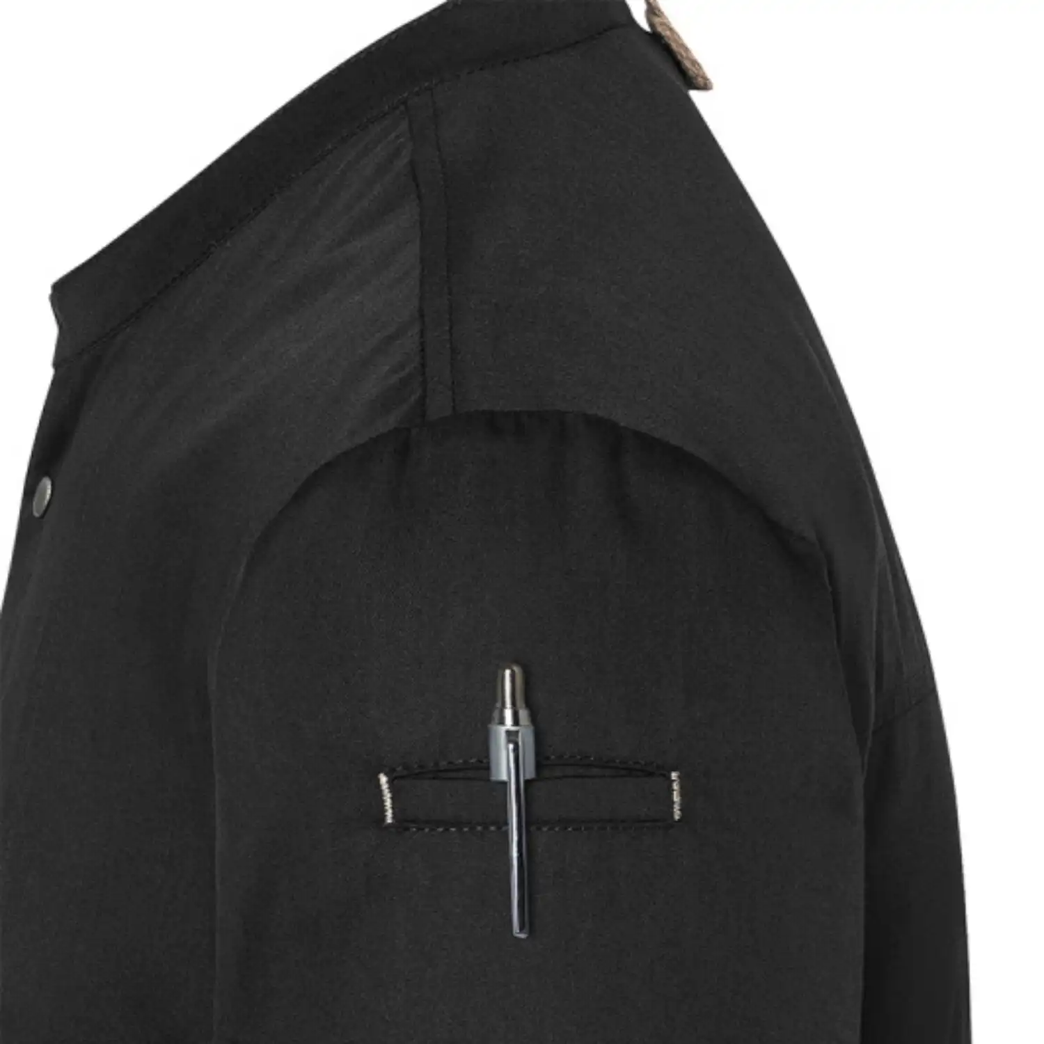 Herren Kochjacke "JM 36" in schwarz, 48 - Thumbnail 7