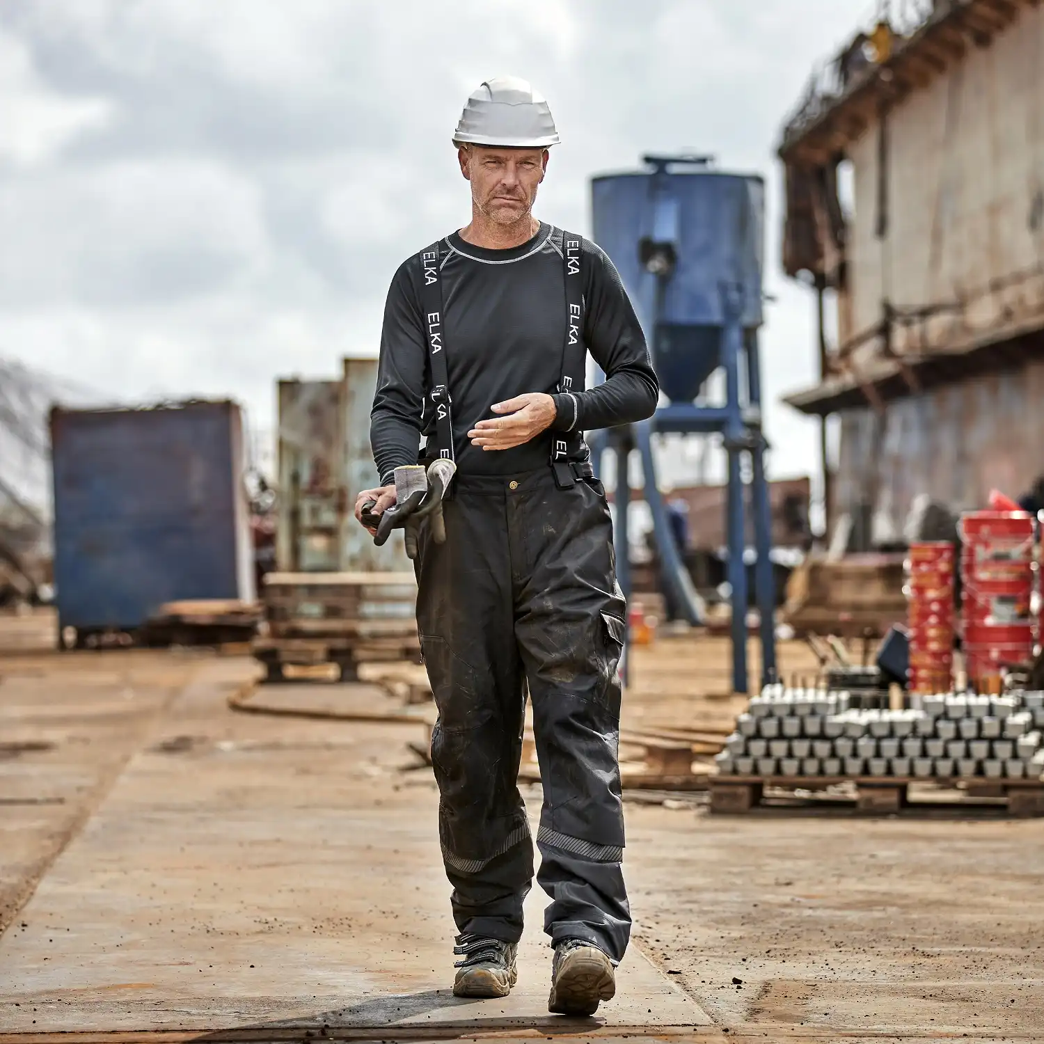 Regenhose "182401" Working Xtreme schwarz in 4XL - Thumbnail 3