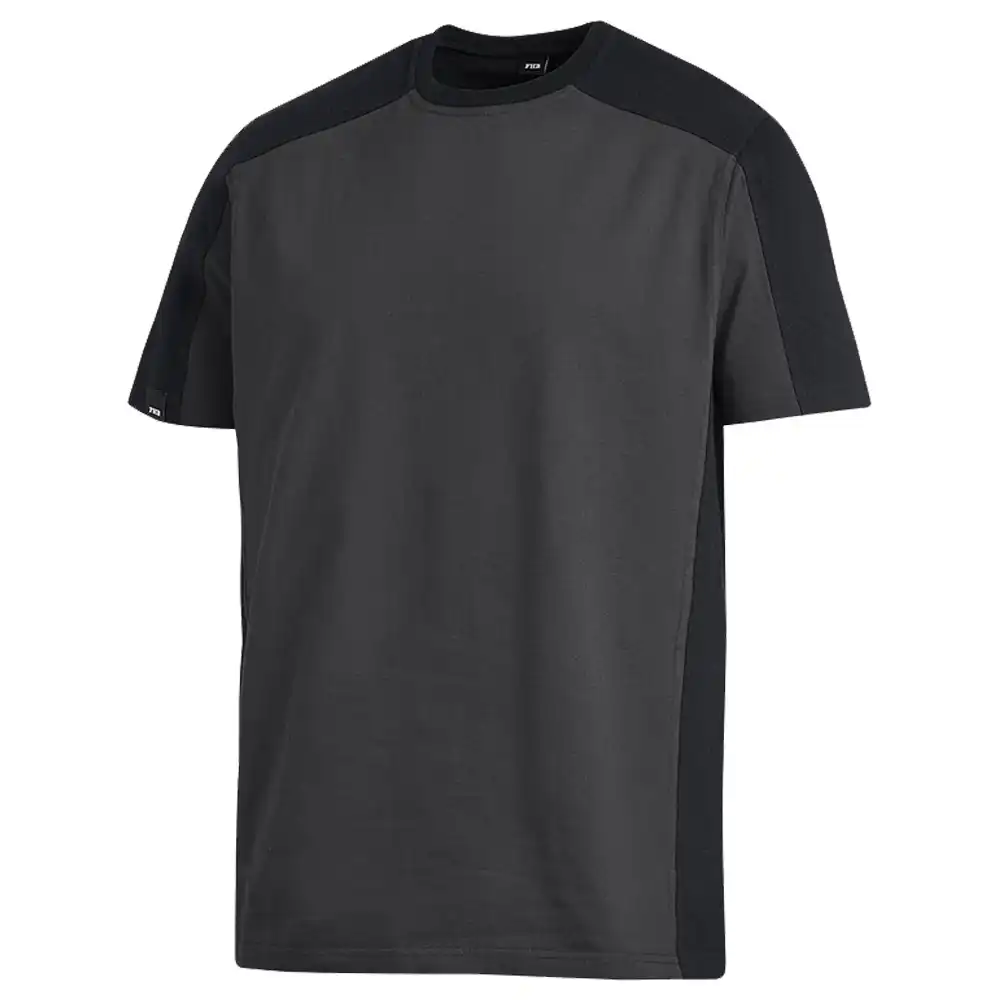 T-Shirt zweifarbig "MARC" in anthrazit/schwarz, L - Thumbnail 1