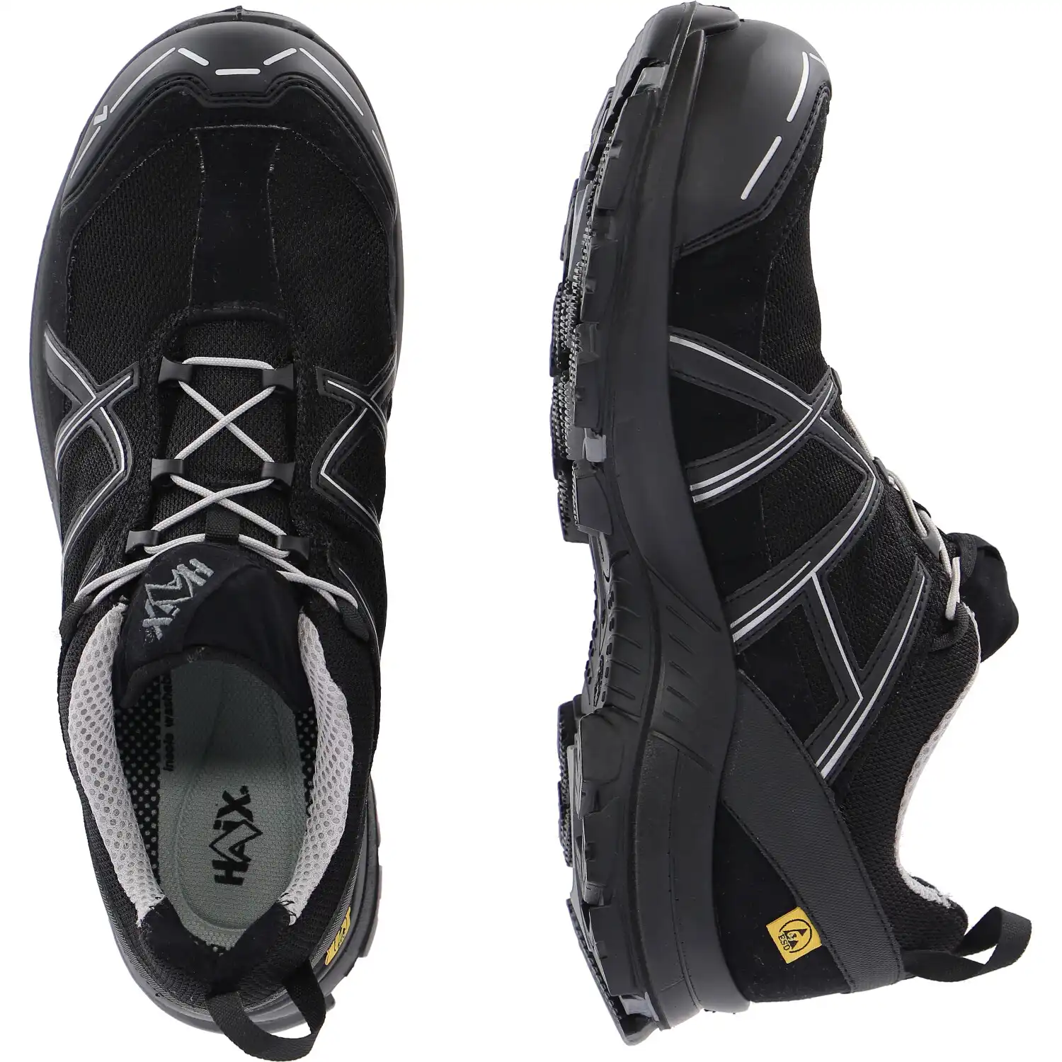 Sicherheitshalbschuhe S1P "SAFETY 41 low" BLACK EAGLE schwarz/silber in UK 10 (EU 45) - Thumbnail 2