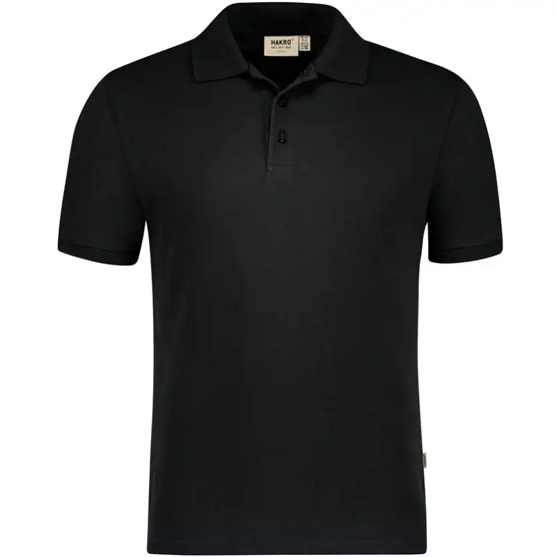 Polo-Shirt "GOTS" Bio-Baumwolle 501 in schwarz, L - Thumbnail 1