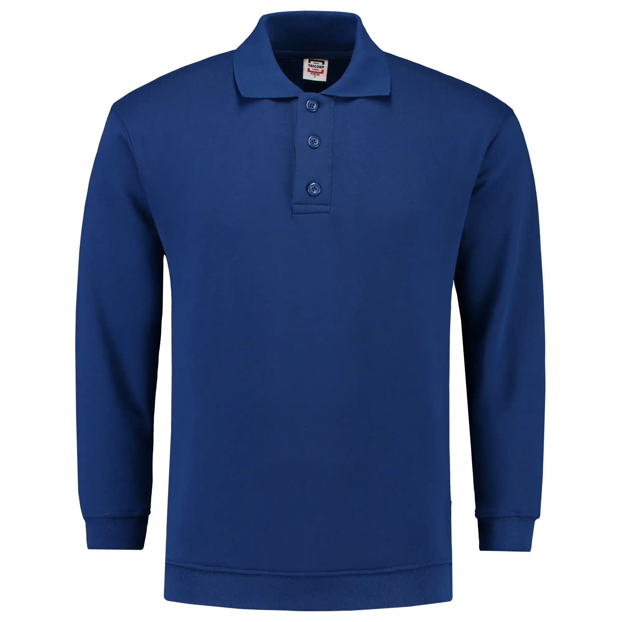 Polo-Sweatshirt "301005" Casual in royal blue, XL - Thumbnail 1