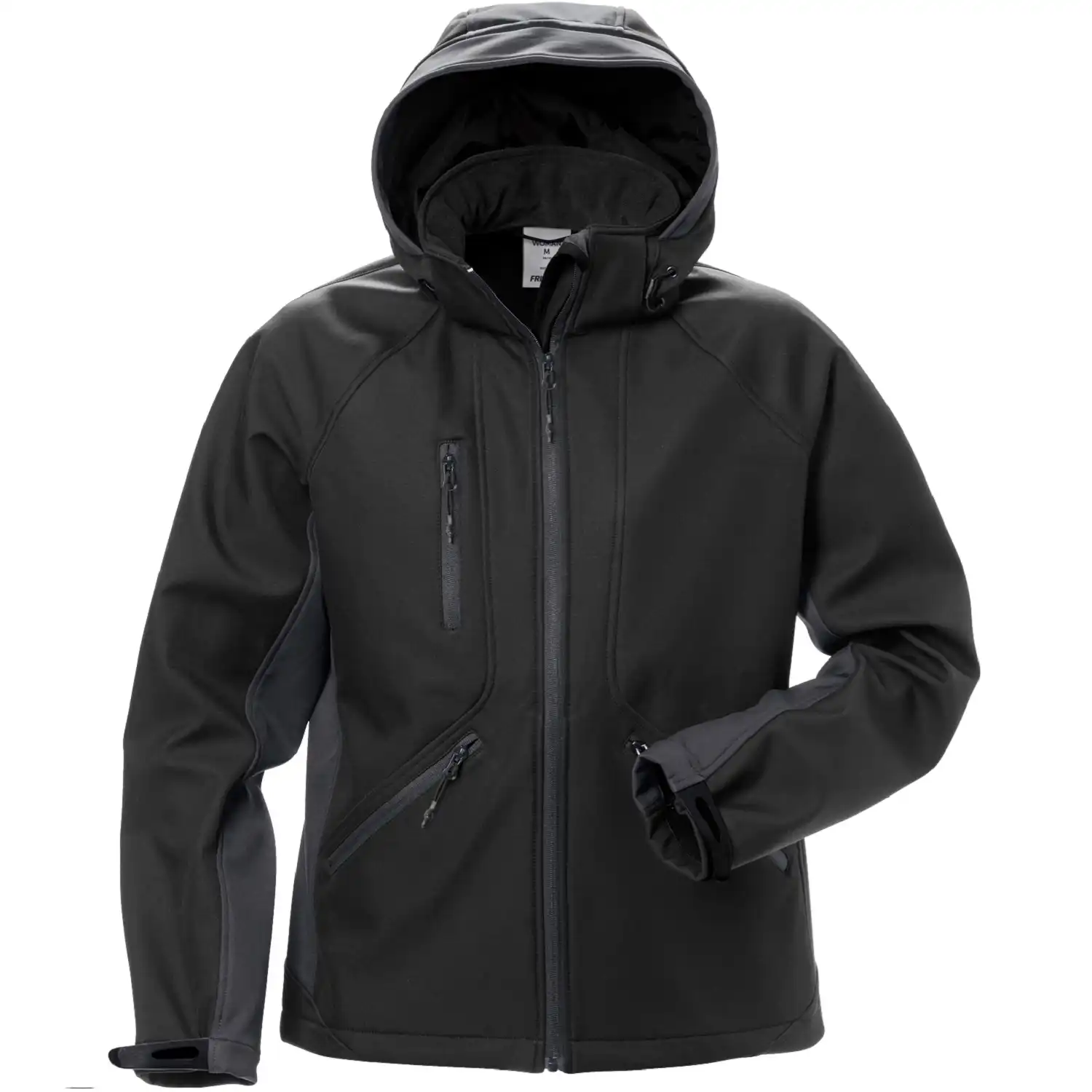 Damen Softshelljacke "1416 SHI" WindWear in schwarz/grau, S - Thumbnail 1