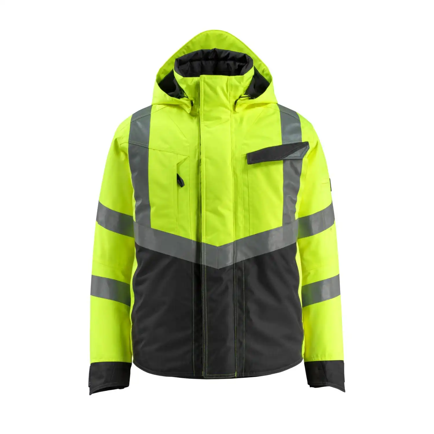 Warnschutz Winterjacke "HASTINGS" Safe Supreme in gelb/schwarz, L - Thumbnail 1