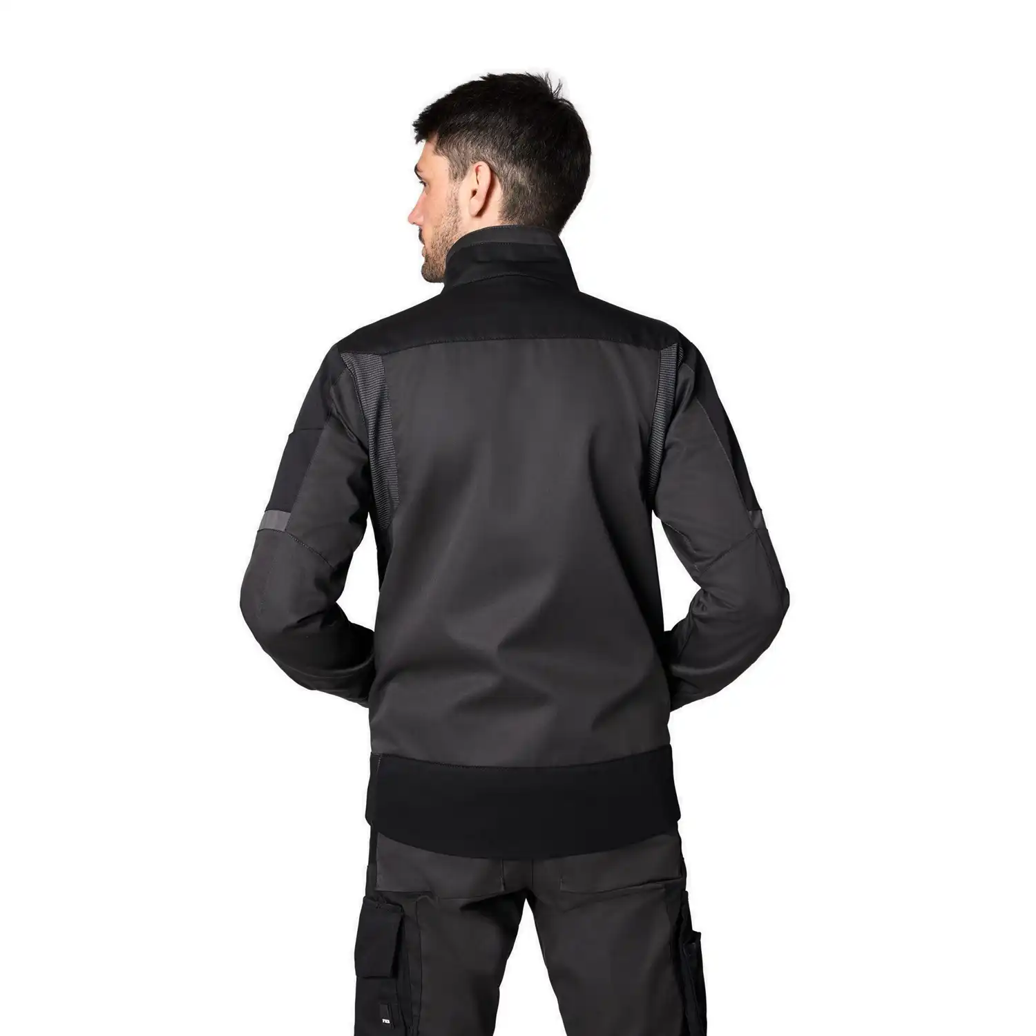 Arbeitsjacke "FRANK" in anthrazit/schwarz, XXL - Thumbnail 2