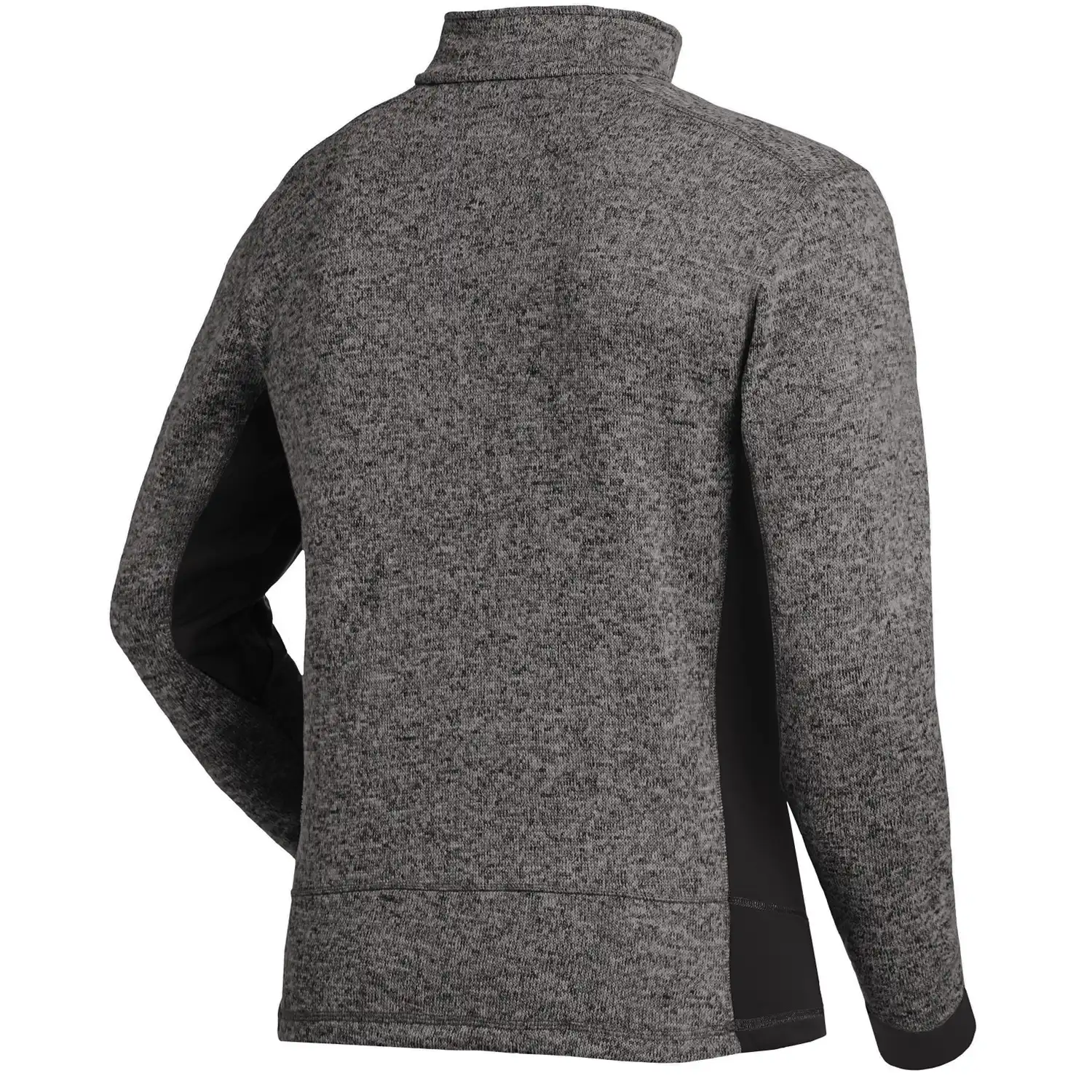 Strick-Fleece-Troyer "PATRICK" in anthrazit/schwarz, XXL - Thumbnail 2