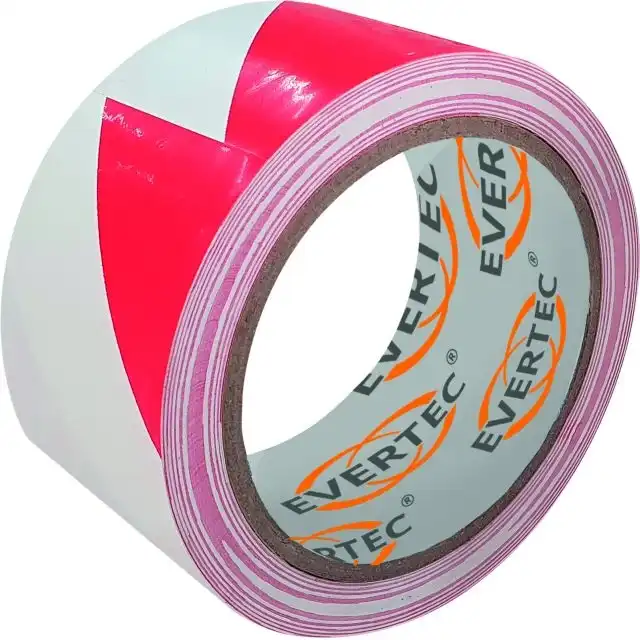 Bodenmarkierungs- und Warnband / 500mm Breite x 25m Länge in weiß/rot - Bild 1