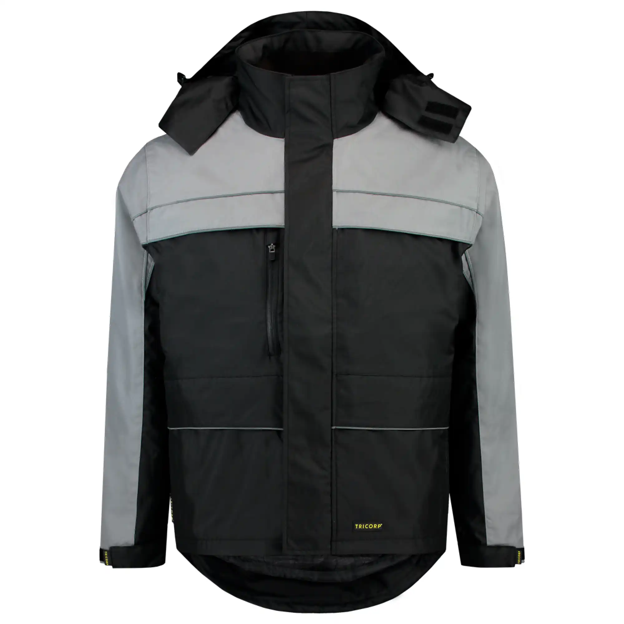 Regenparka "402003" Workwear in black/grey, XS - Thumbnail 1