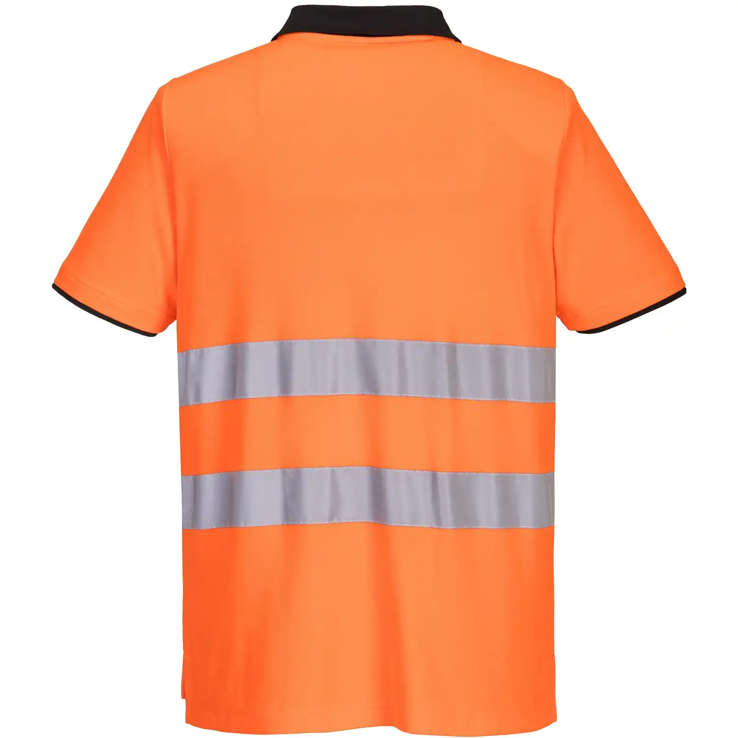 Warnschutz Polo-Shirt "PW212" PW2 in orange/schwarz, XXL - Thumbnail 2