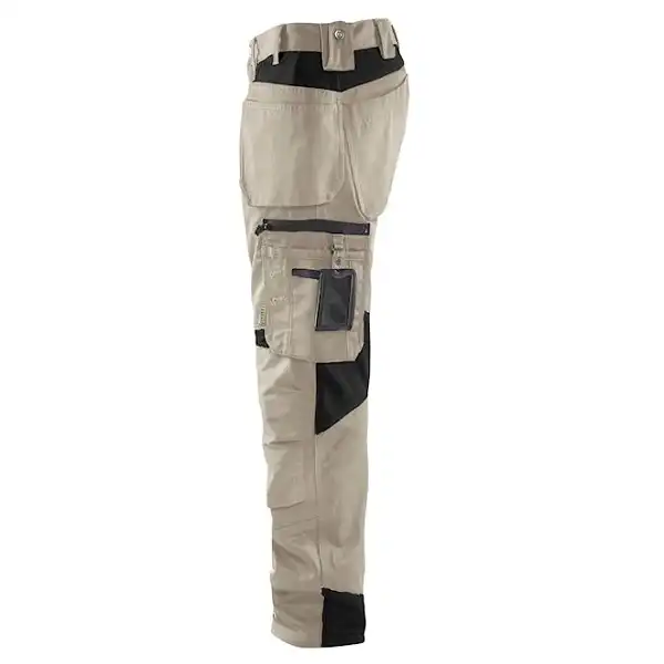 Handwerkerhose "1555" in khaki/Schwarz, C146 - Thumbnail 3