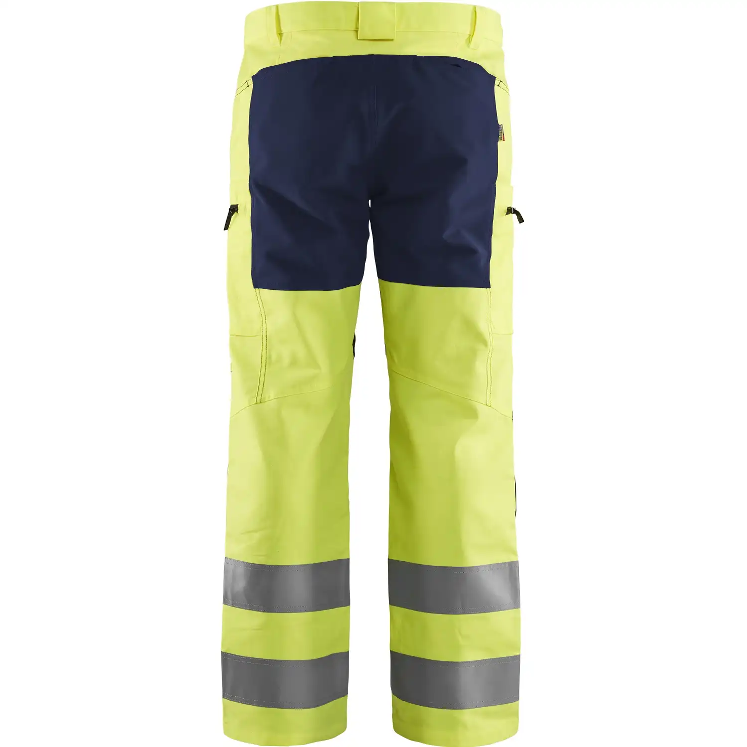 Warnschutz Stretch Bundhose "1585" in gelb/marine, C144 - Thumbnail 2