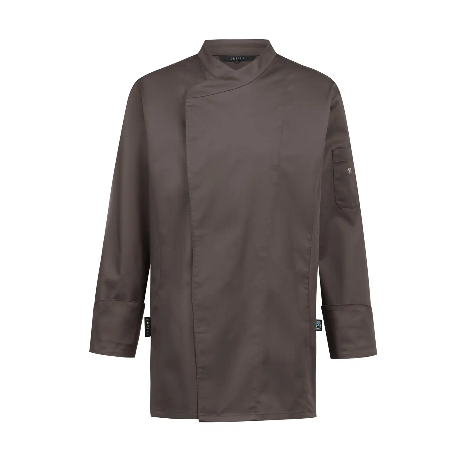 Herren Kochjacke "5598" in braun, L - Thumbnail 1