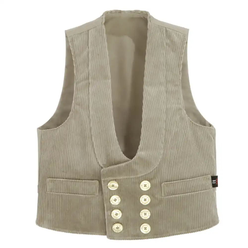 Zunftweste Trenkercord "HEINER" in beige, 44 - Thumbnail 1