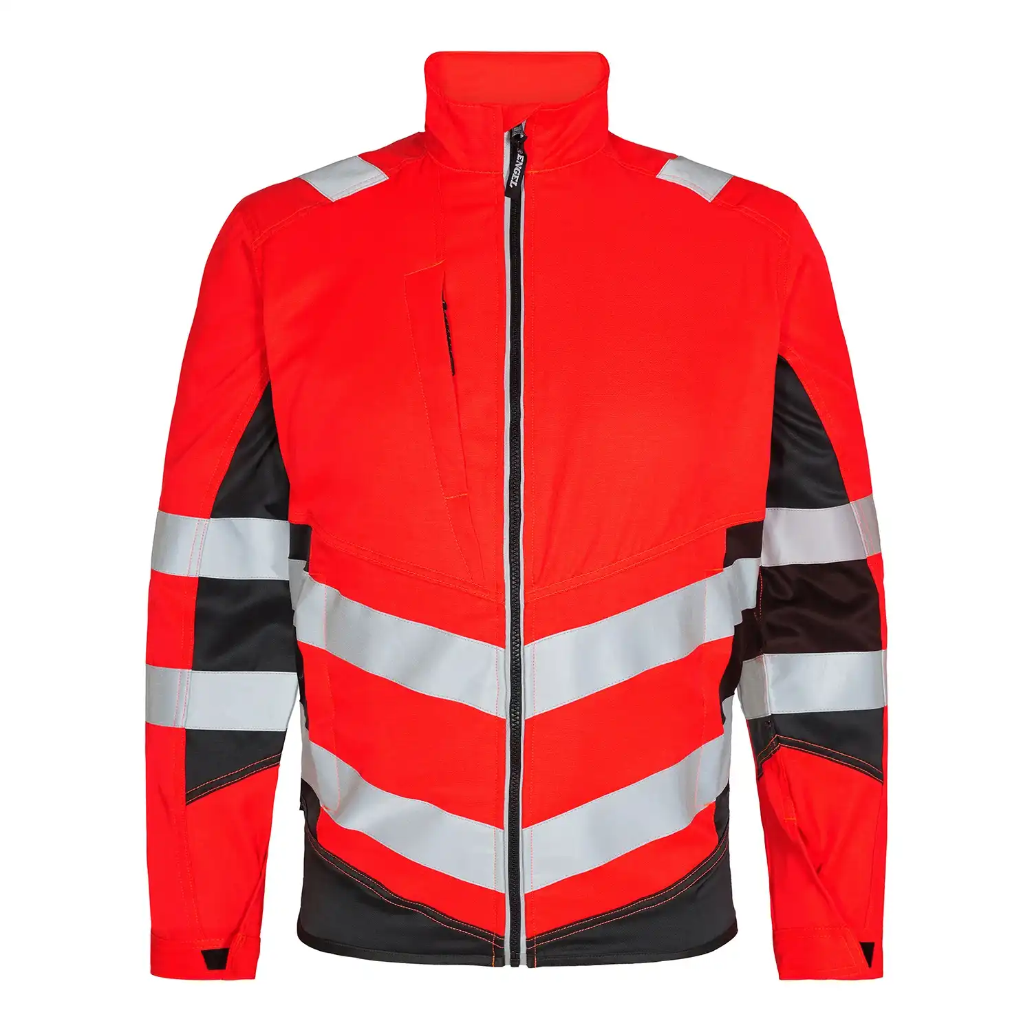 Warnschutz Bundjacke "1545-319" Safety leicht in rot/schwarz, XL - Thumbnail 1
