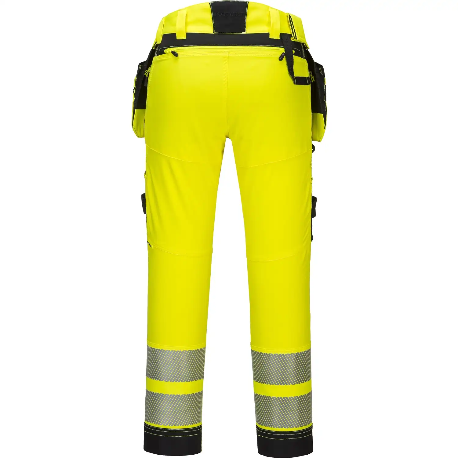 Warnschutz Str. Handwerkerhose Kl2 DX442 in gelb/schwarz, 41 - Thumbnail 2