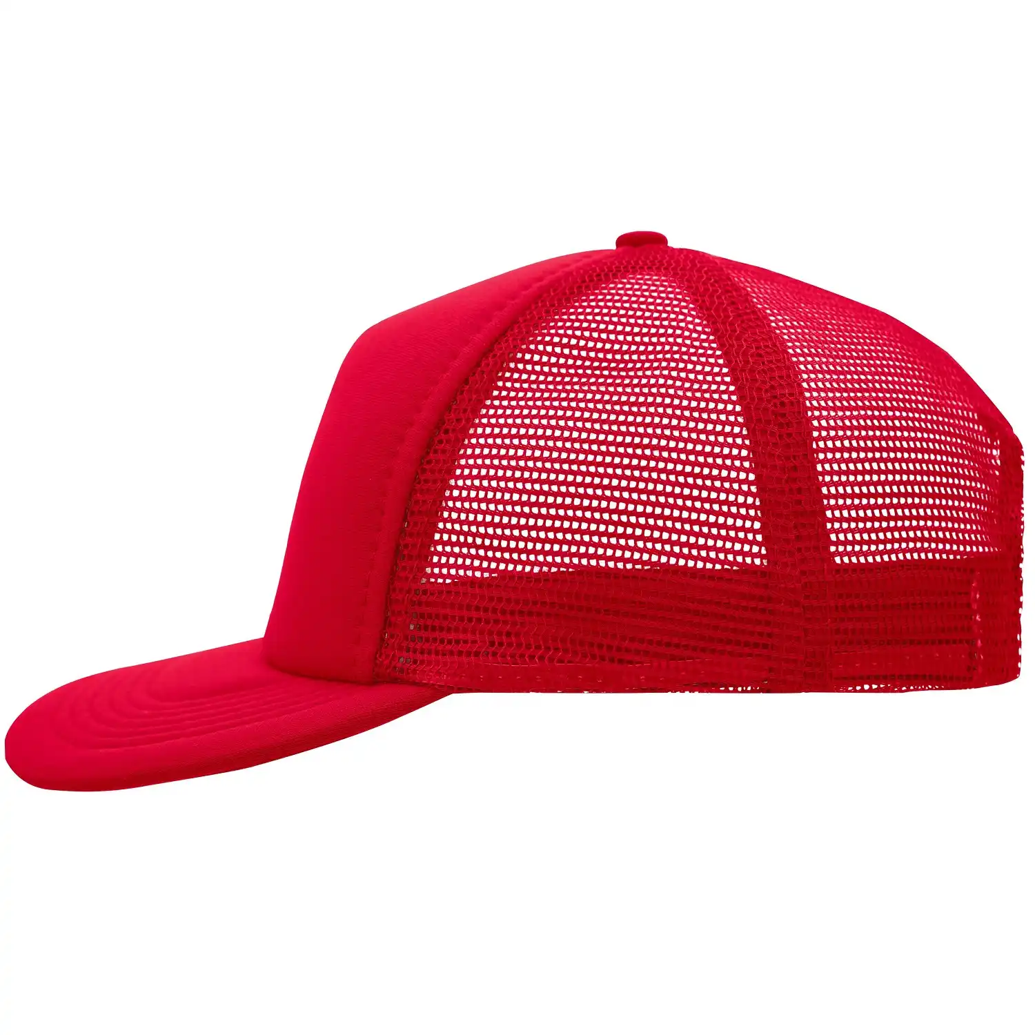 Basecap "MB6508" 5-Panel-Flat-Peak in red - Thumbnail 1