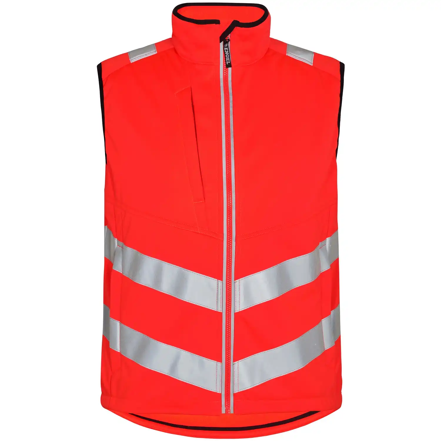 Warnschutz Softshellweste "5156-237" Safety in Rot, L - Thumbnail 1