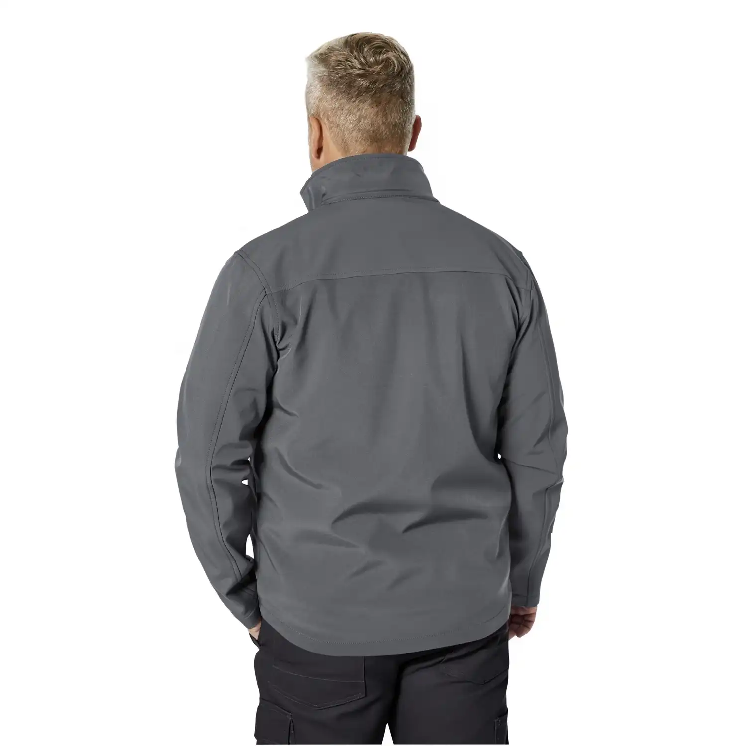 Softshelljacke "BASIC" in grau, L - Thumbnail 2