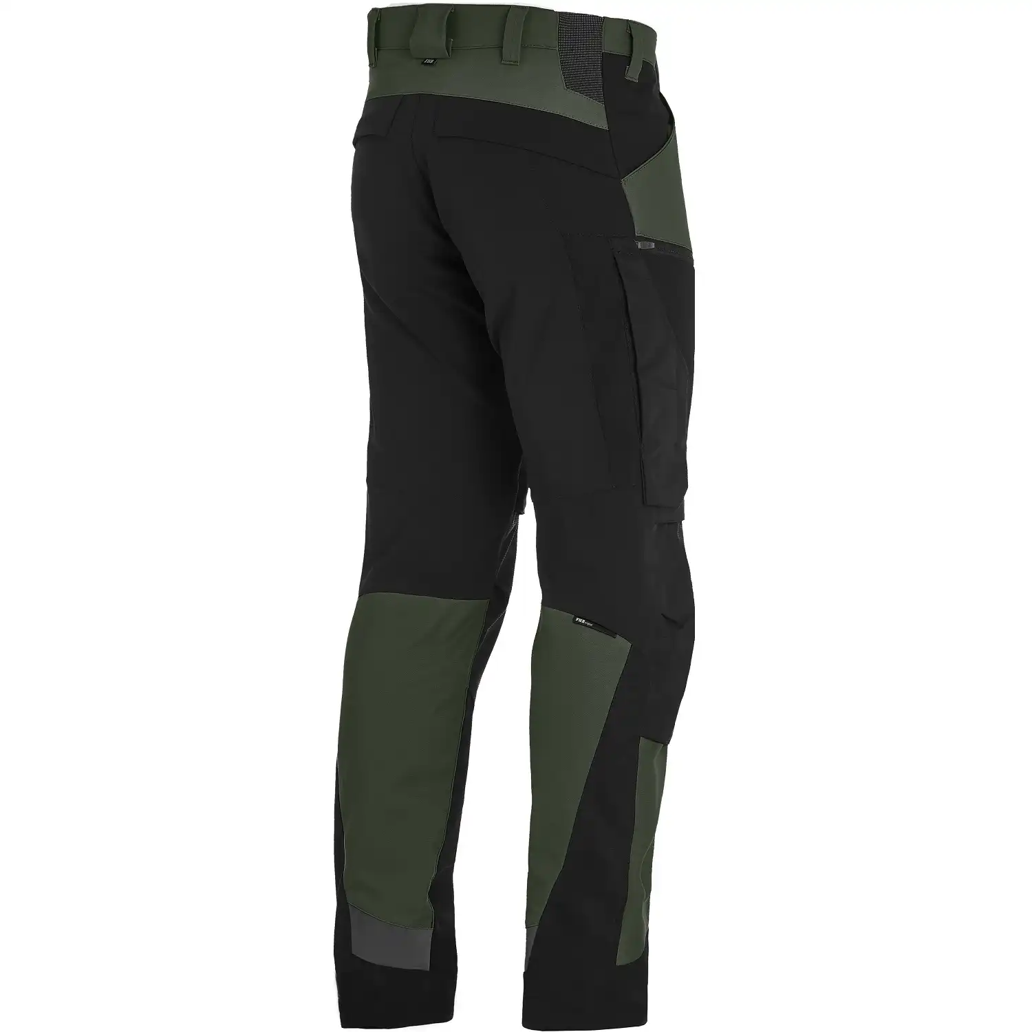 Stretch Bundhose Canvas "LEO" in oliv/schwarz, 50 - Thumbnail 2