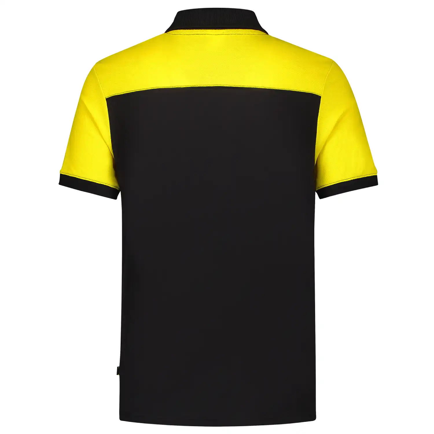 Polo-Shirt Bicolor "202006" Workwear in black/yellow, XS - Thumbnail 2