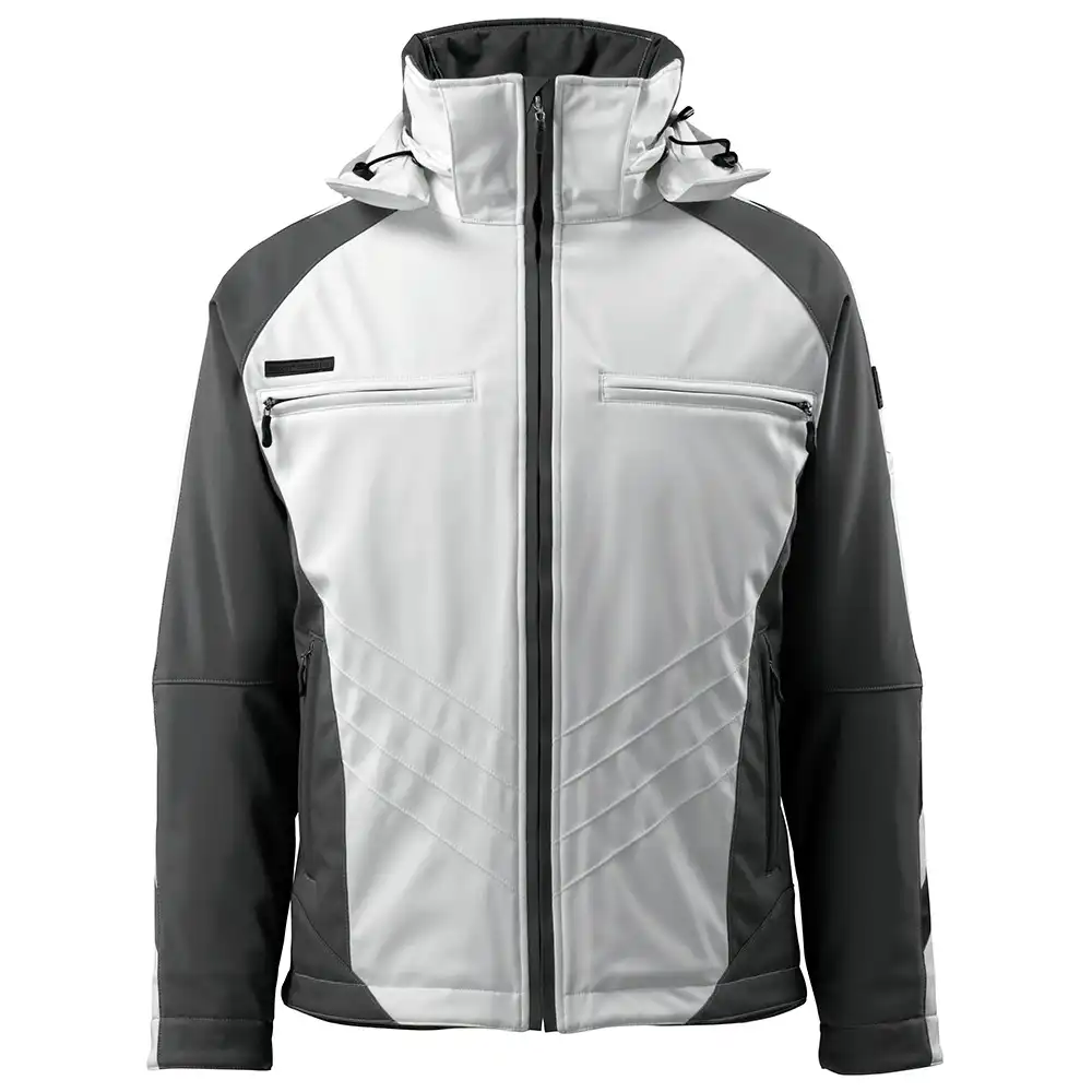 Softshelljacke "DARMSTADT" Unique in weiß/anthrazit, XXL - Thumbnail 1