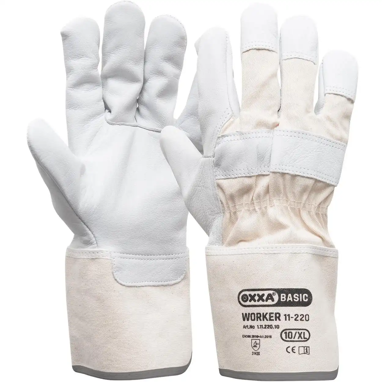 Büffelleder Handschuhe Worker 11-220 Größe 10 - Bild 1
